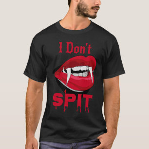 Camiseta Labios y colmillos de vampiro travieso T