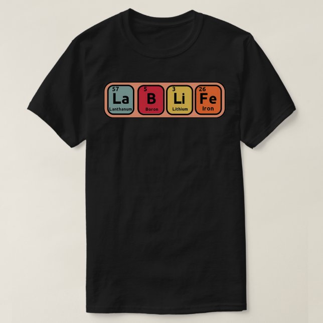 Camiseta LABLIFE Microscopio Laboratorio Médico Técnico (Diseño del anverso)