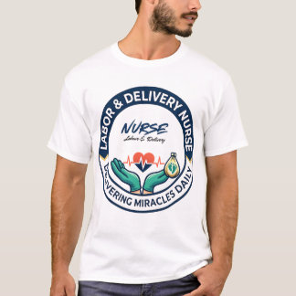 Camiseta Labor And Delivery Nurse Delivering Miracles