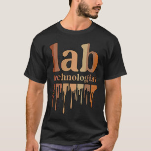 Camiseta Laboratorio Africano Americano de Técnico de Labor