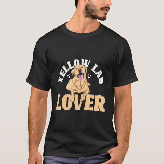 Camiseta Laboratorio Amarillo Labrador Face Yellow Lab (Anverso)