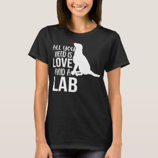 Camiseta Laboratorio Amarillo Todo Lo Que Necesitas Es Amor