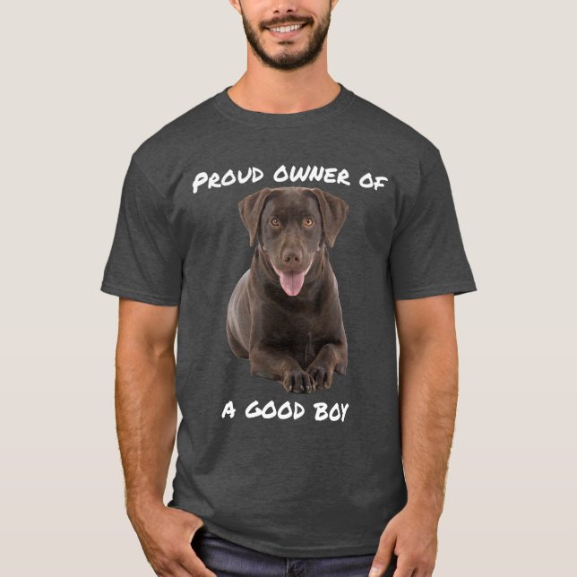 Camiseta Laboratorio de chocolate Good Boy (Anverso)