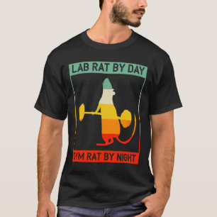 Camiseta Laboratorio de Fisicoculturismo Retro Rata de Labo