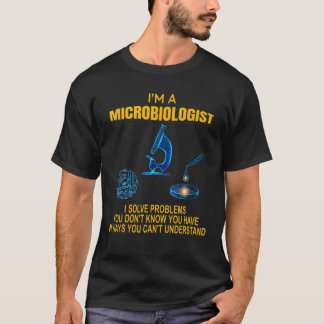 Camiseta Laboratorio de microbiología de la biología de la 