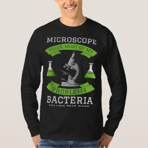 Camiseta Laboratorio de Microbiología de Microscopio Biolog
