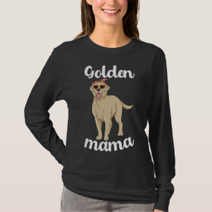 Camiseta Laboratorio de Mujeres Mama Labrador de Oro