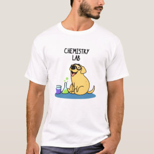 Camiseta Laboratorio de Química Funny Labrador Perro Pun