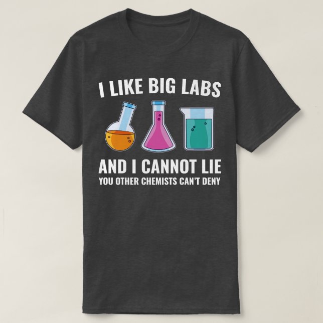 Camiseta Laboratorio de Química Funny Labs (Diseño del anverso)