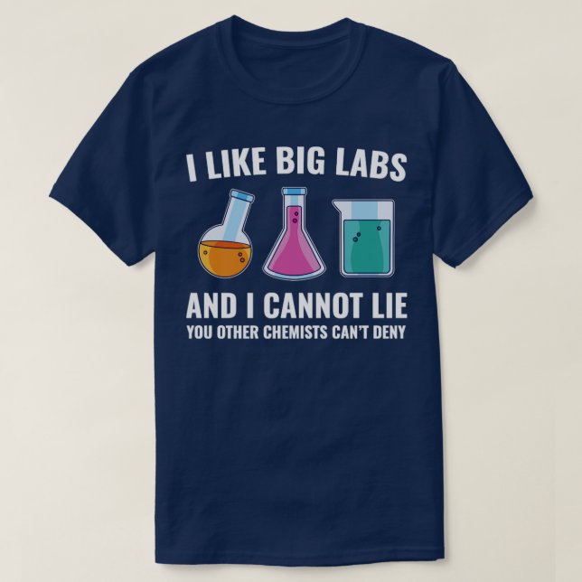 Camiseta Laboratorio de Química Funny Labs (Diseño del anverso)