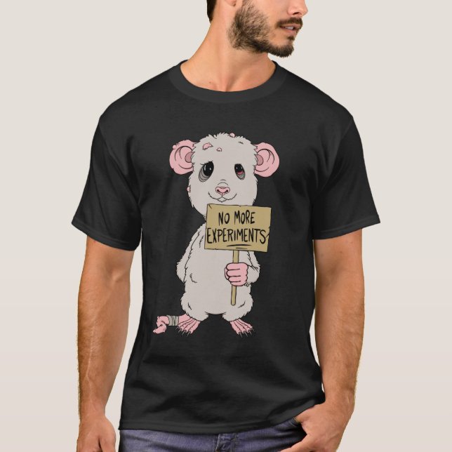 Camiseta Laboratorio de ratas experimenta crueldad animal (Anverso)