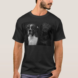 Camiseta Laboratorio lindo del boxeador y del negro