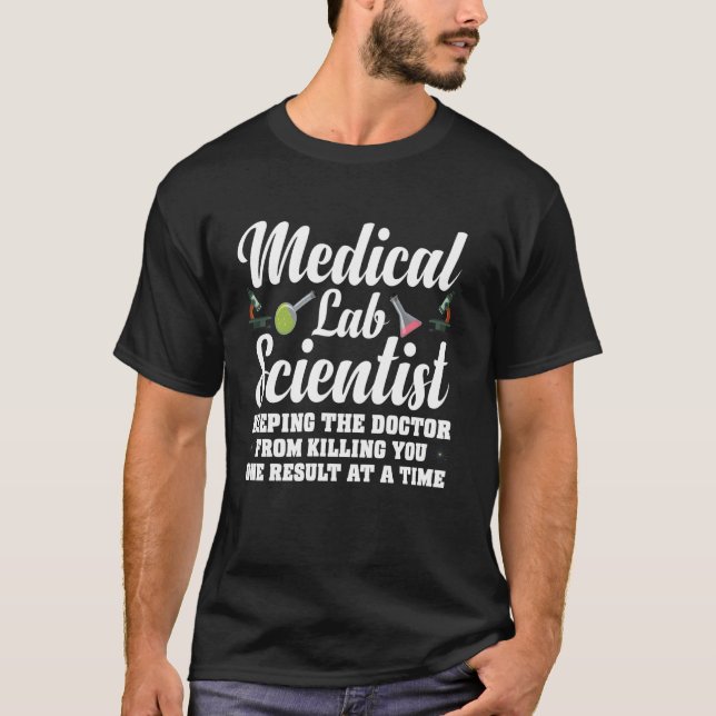 Camiseta Laboratorio Médico Ciencia Lab Técnico Medicina Qu (Anverso)