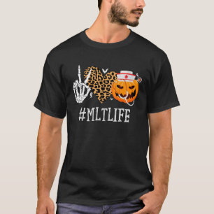 Camiseta Laboratorio Médico de MLT Técnico de Paz Calabaza