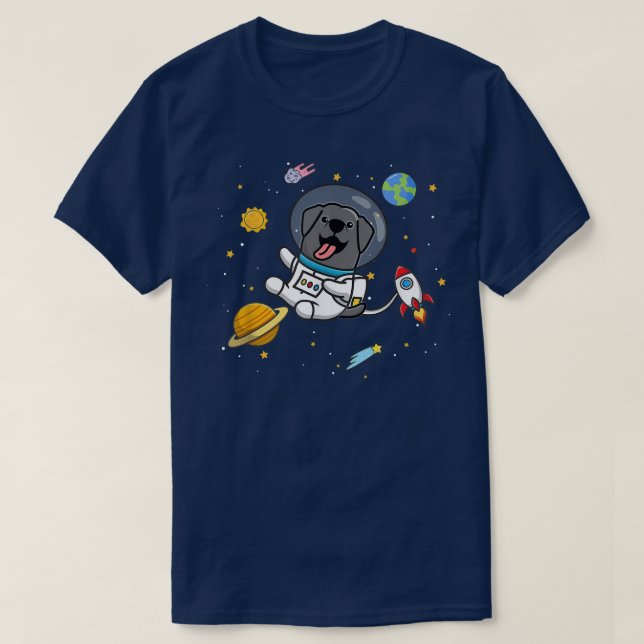 Camiseta Laboratorio negro  (Diseño del anverso)
