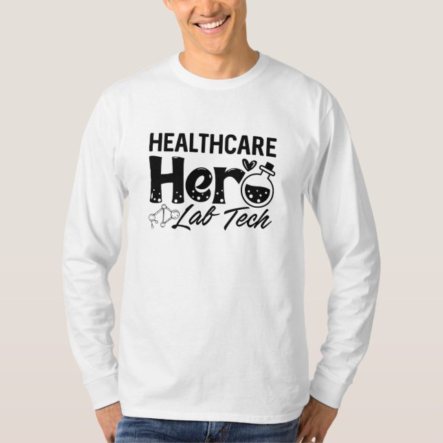 Camiseta Laboratorio Técnico de Salud Hero Lab Tech (Anverso)