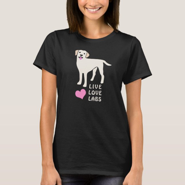 Camiseta Laboratorios de amor vivos Cute Labrador Recuperad (Anverso)