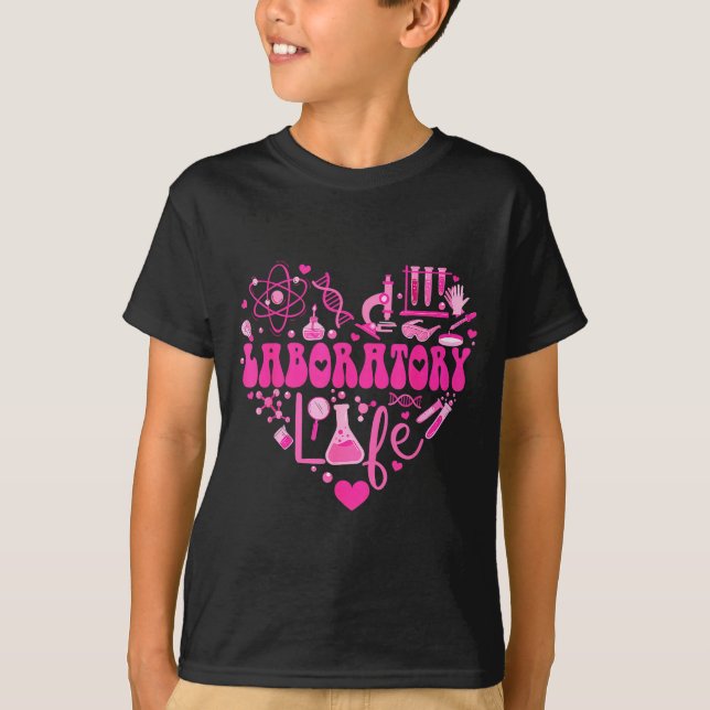 Camiseta Laboratory Heart Valentine Lab Technologist Scienc (Anverso)