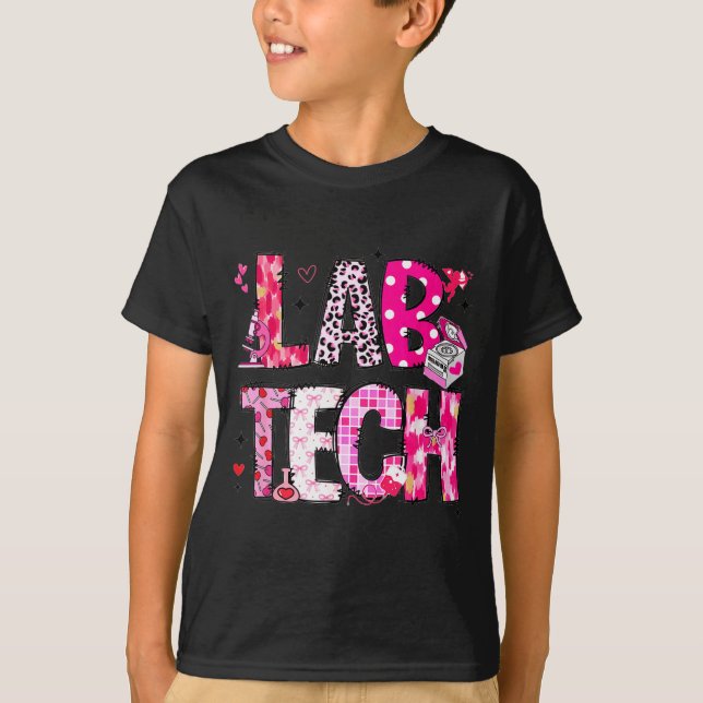 Camiseta Laboratory Tech Valentines Day Medical Lab Tech La (Anverso)