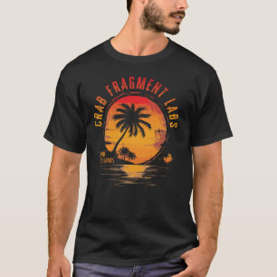 Camiseta Labores de fragmento de cangrejo (puesta de sol)