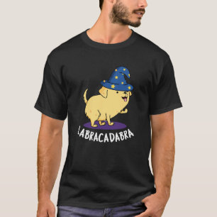 Camiseta Labra-cadabra Graciosa Labrador Perro Pun Dark BG