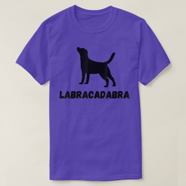 Camiseta Labracadabra Black Labrador Lab Recuperador Perro  (Diseño del anverso)
