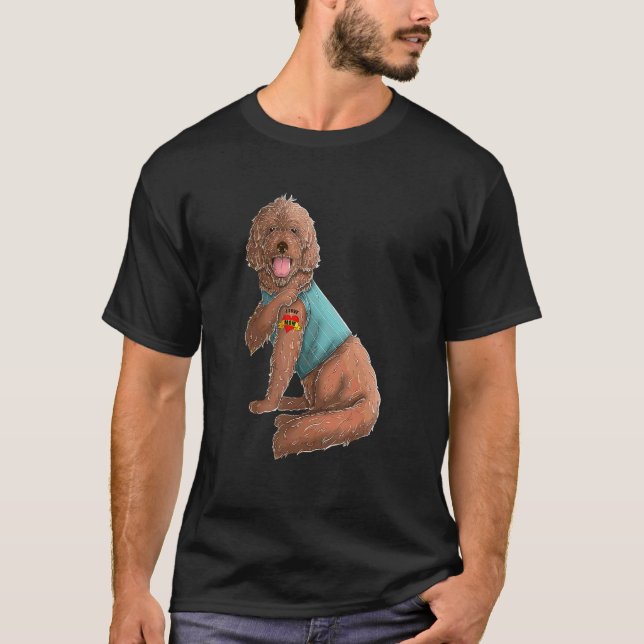 Camiseta Labradoodle: Amo el Día de la Madre Tattoo (Anverso)