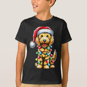 Camiseta Labradoodle australiano árbol de Navidad Xmas Sant