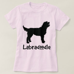Camiseta Labradoodle con el texto fresco (en negro)