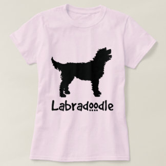 Camiseta Labradoodle con el texto fresco (en negro)