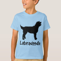 Labradoodle con el texto fresco (en negro)