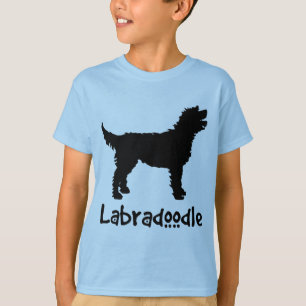 Camiseta Labradoodle con el texto fresco (en negro)