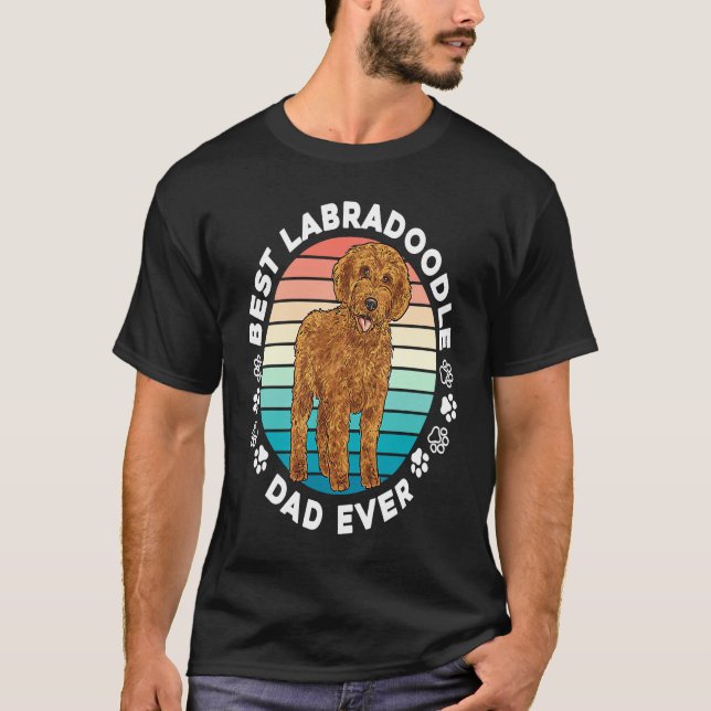 Camiseta Labradoodle Dog  Best Labradoodle Dad Ever (Anverso)