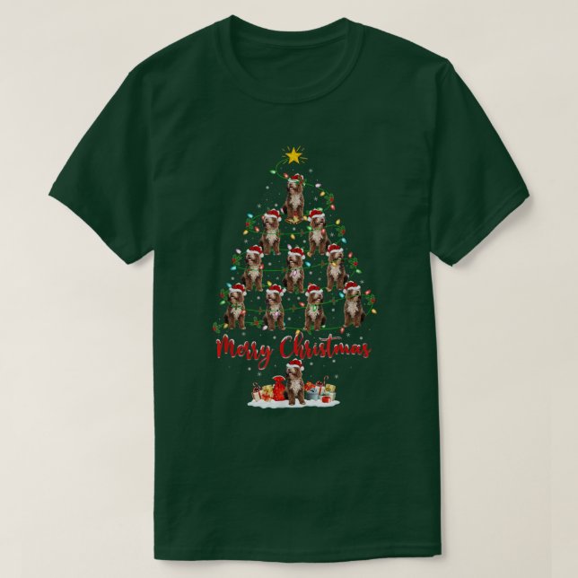 Camiseta Labradoodle Dog Matching Santa Labradoodle Christm (Diseño del anverso)