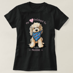 Camiseta Labradoodle Mi corazón pertenece a