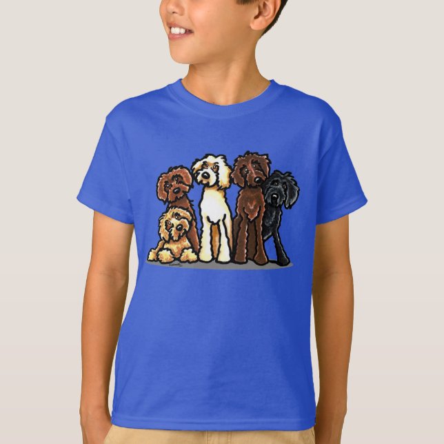 Camiseta Labradoodle Rainbow (Anverso)