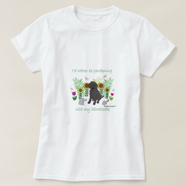 Camiseta LabradoodleBlk (Diseño del anverso)