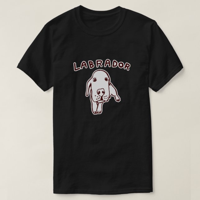 Camiseta labrador (Diseño del anverso)