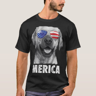 Camiseta Labrador 4 De Julio Merica Gafas De Sol Ue