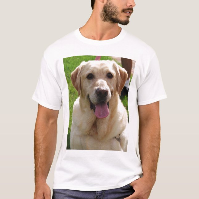 Camiseta Labrador amarillo (Anverso)