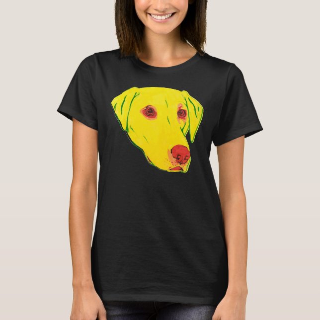 Camiseta Labrador amarillo (Anverso)