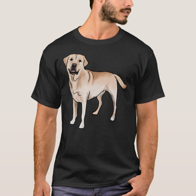 Camiseta Labrador amarillo 57 (Anverso)