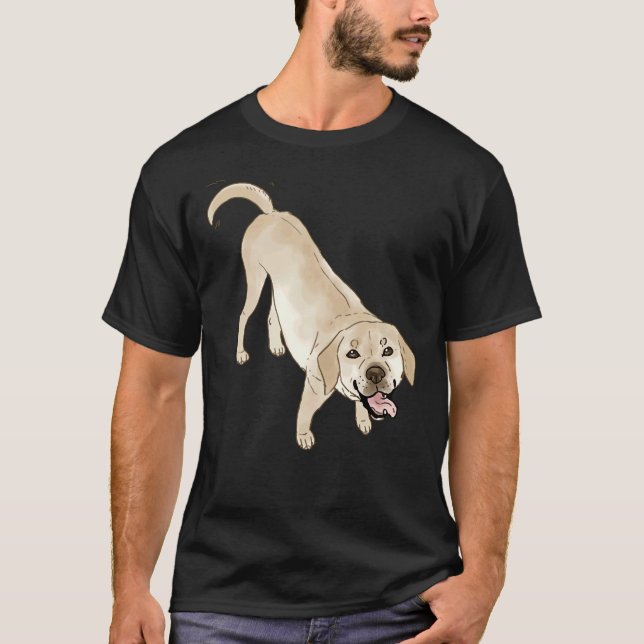 Camiseta Labrador amarillo 58 (Anverso)