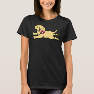 Camiseta Labrador Amarillo Puppy Y Daisy