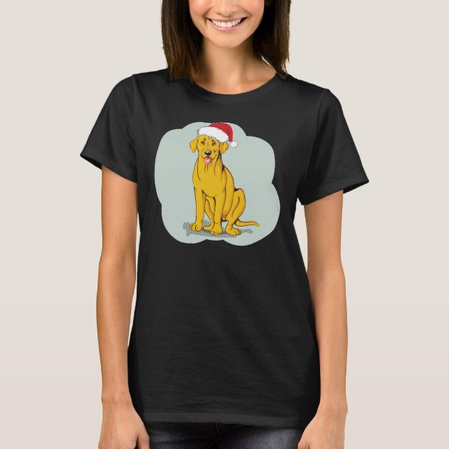 Camiseta Labrador Amarillo Recupera Navidades Y Mug (Anverso)