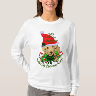 Camiseta Labrador amarillo recupera regalos de Navidades