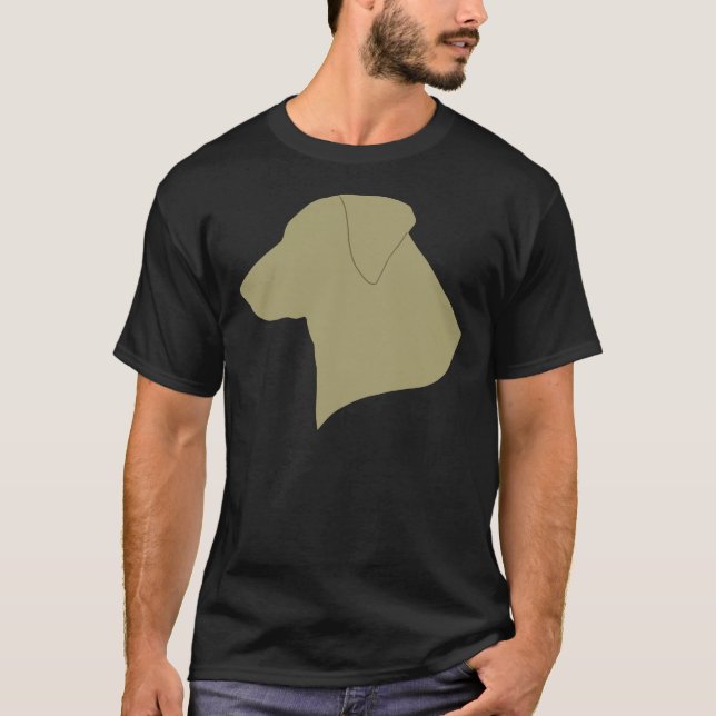 Camiseta Labrador amarillo recuperador (Anverso)