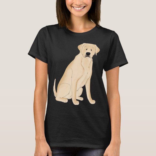 Camiseta Labrador amarillo recuperador (Anverso)