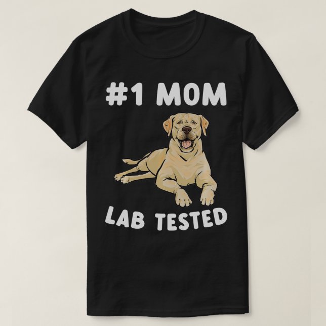 Camiseta Labrador amarillo recuperador mamá laboratorio ama (Diseño del anverso)