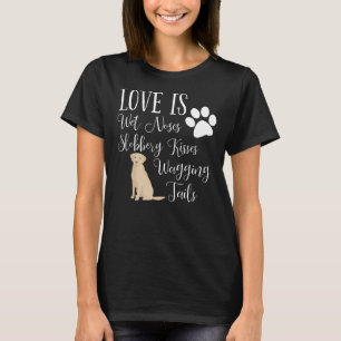 Camiseta Labrador amarillo recuperador perro cutto diciendo